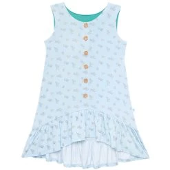 Discount ❤️ kids Posh Peanut Grace Henley Sleeveless High-Low 👗 Dress 🎉