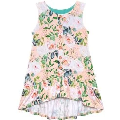 Cheapest 🌟 kids Posh Peanut Harper Henley Sleeveless High-Low 👗 Dress ✔️