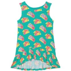 Hot Sale ❤️ kids Posh Peanut Valentina Basic Sleeveless High-Low 👗 Dress 😉