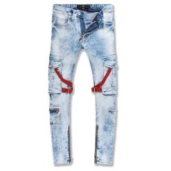 Budget π Jordan Craig Men'S Ross Deadwood Cargo Denim Jean in Ice Blue β¨