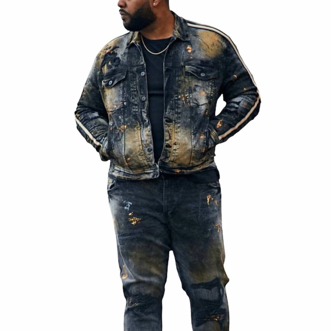 Best reviews of π Jordan Craig Men'S Sparta Striped Denim Jacket in Gold β 3 Best reviews of π Jordan Craig Men'S Sparta Striped Denim Jacket in Gold β