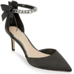 Promo β¨ Jewel Badgley Mischka Jaycee π© Womens Rhinestone Zipper Pumps π